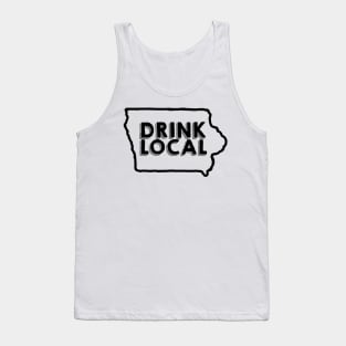 Iowa Drink Local Beer Black Tank Top